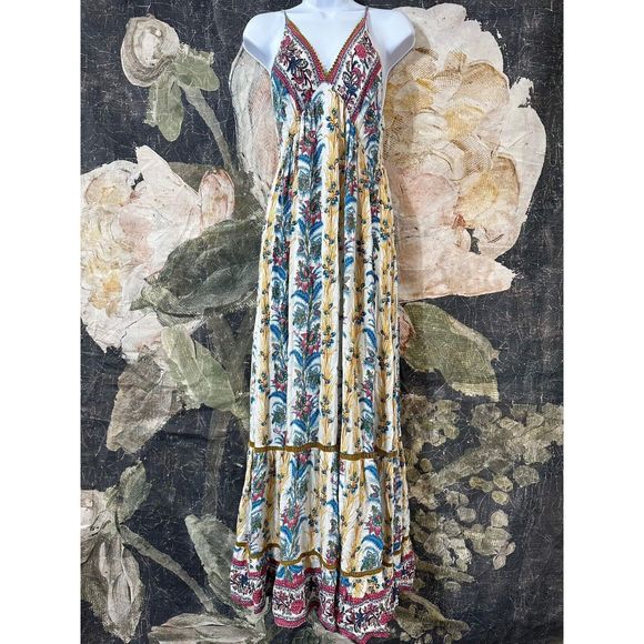 New BY BAROK PARIS - RHADA MAXI DRESS 22S305 Size Large - Picture 6 of 9